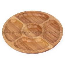 Bamboo snack plate